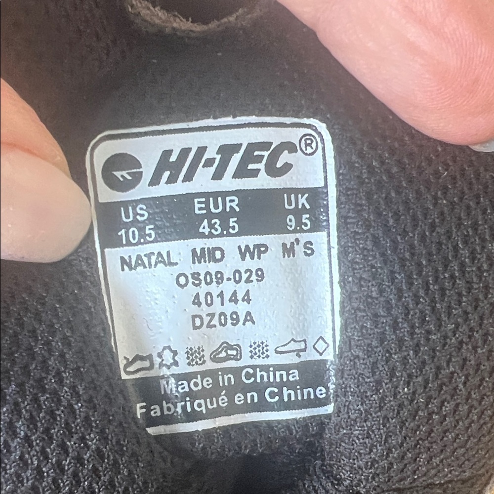 Hi-Tec Black Mid Hiking Boots
